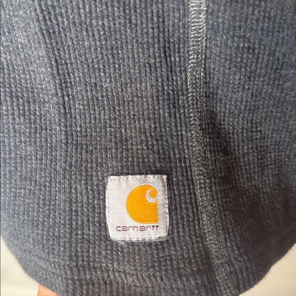 Carhartt Force Charcoal Grey Midweight Waffle Baselayer Thermal Shirt. Size Lg. - Picture 4 of 7